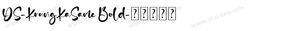 DS-KrungKaSame Bold字体转换